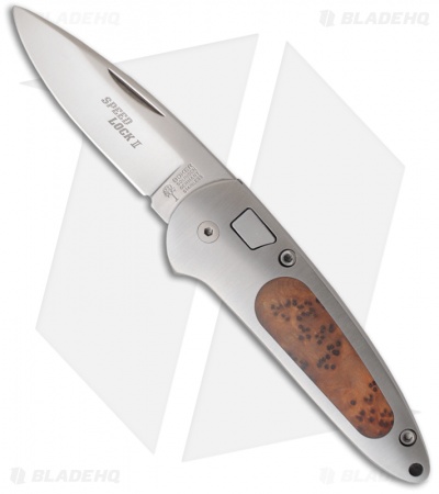 Boker Top Lock II Automatic Knife (Thuya Inserts) 117103