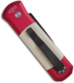 Bradley / Protech Red Underboss Auto Knife Ivory Micarta (3.25" Black) 17051