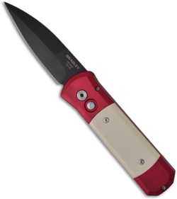 Bradley / Protech Red Underboss Auto Knife Ivory Micarta (3.25" Black) 17051