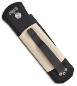Bradley / Protech Underboss Automatic Knife Ivory Micarta (3.25" Black) 17051BT