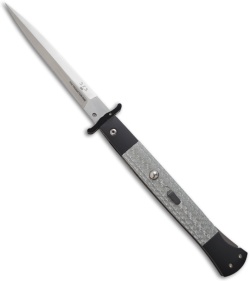 DKD American Phantom Swinguard Automatic Knife Black w/Grey Fiber (5" Satin) #00