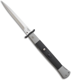 DKD American Phantom Swinguard Automatic Knife Grey w/ Black G-10 (5" Satin)