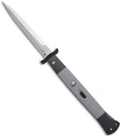 DKD American Phantom Swinguard Automatic Knife Black w/ Grey G-10 (5" Satin)
