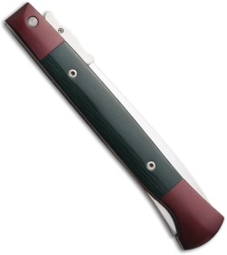 DKD American Phantom Swinguard Automatic Knife w/ Green Micarta (5" Mirror)