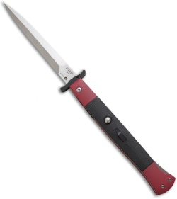 DKD American Phantom Swinguard Automatic Knife Red w/ Black G-10 (5" Satin)
