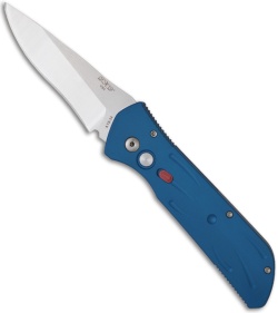 DKD Blue Python Automatic Knife (3.25" Satin Plain)