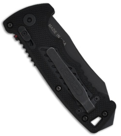 Gerber D.M.F. G-10 Automatic Knife Modified Clip Point (3.5" Black Serr) 0378