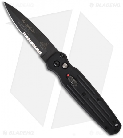 Gerber Covert Automatic Knife (3.78" Black Serr) 30-000137
