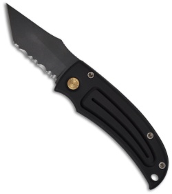 GT Knives Mini GT Tanto Automatic Knife  (1.9" Black Serr)