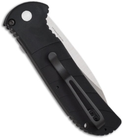 H&K 14700 Automatic Drop Point Knife (3.75" Stonewash Serr) 14700S
