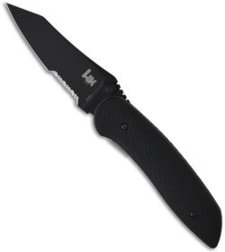 H&K Scorch Automatic Knife DA Reverse Tanto (3.16" Black Serr) 14925SBK