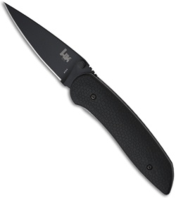 H&K Scorch Automatic Knife DA Spear-Point (3.16" Black Plain) 14975BK