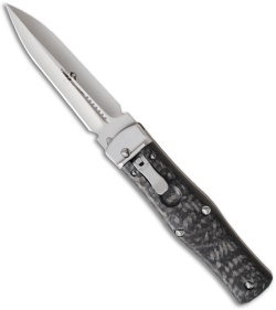 Microtech Marfione Custom OSS Cobra Knife Auto Lever Lock (Bead Blast / Dagger)