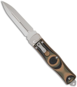 Microtech OSS Cobra Knife Auto Lever Lock w/ Camo G10 (3.75" Bead) 136-7CM