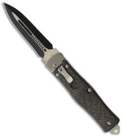 Microtech OSS Cobra Knife Auto Lever Lock Carbon Fiber (3.75" Black) 136-1