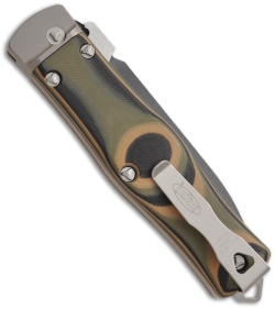Microtech OSS Cobra Knife Auto Lever Lock w/ Camo G10 (3.75" Black) 136-1CM