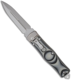 Microtech OSS Cobra Knife Auto Lever Lock Grey G10 (3.75" Bead Blast) 136-7GRY