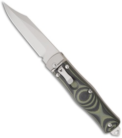 Microtech OSS Cobra Bowie Knife Auto Lever Lock Green G10 (3.75" Bead) 137-7GR