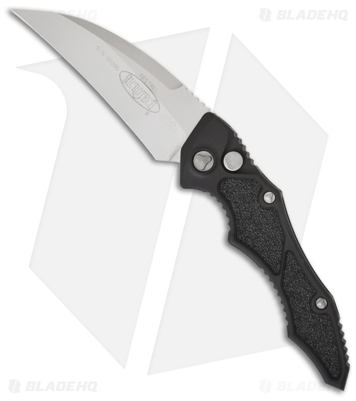 Microtech Kestrel Automatic Knife (3.95" Bead Blast Plain) 1317 Blade HQ