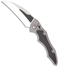 Microtech Marfione Custom Titanium Kestrel Automatic Knife w/ CF (Polished)