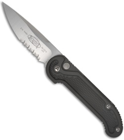 Microtech Gray LUDT Automatic Knife (Satin SER) 135-5GY