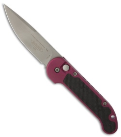 Rare Microtech LUDT Red Wine Automatic Knife (3.4" Bead Blast) 12/95