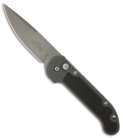Rare Microtech LUDT Gray Automatic Knife w/ Tritium (3.4" Bead Blast) 9/95