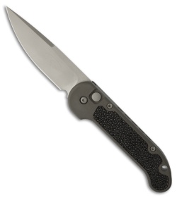 Rare Microtech LUDT Damascus Automatic Knife Ray Skin (3.4" Plain) 5/98
