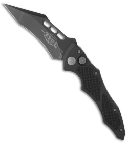 Vintage Microtech Vector Automatic Knife (3.1" Black Plain) 04/2002
