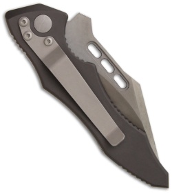 Vintage Microtech Vector Automatic Knife (3.1" Black Serr) 05/2002