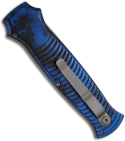 Blue Piranha Bodyguard Automatic Knife (Bead Blast PLN)