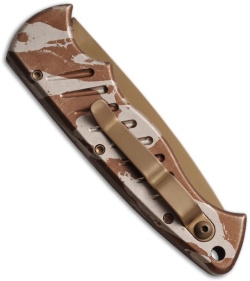 Piranha Automatic Pocket Knife Desert Camo (3.2" Bronze Plain)