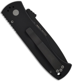 Emerson Protech CQC-7 Automatic Tanto Knife w/Solid Handle (3.25" Black Serr)