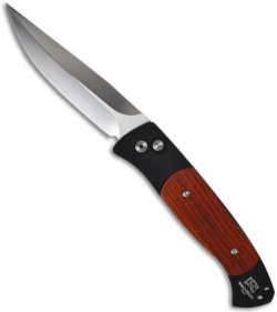 Protech Brend Auto 1 Knife w/ Cocobolo Wood Inlays (5" Satin Plain) 1106-C