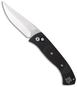 Protech Medium Brend 3 Carbon Fiber Automatic Knife (3.75" Satin Plain) 1304