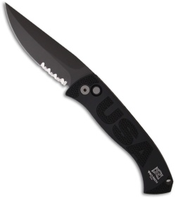 Protech Brend 3 "USA" Auto Knife  (Black SER) 1342