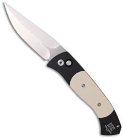 Protech Medium Brend 3 Tuxedo Ivory Micarta Automatic Knife (3.75" Satin) 1351