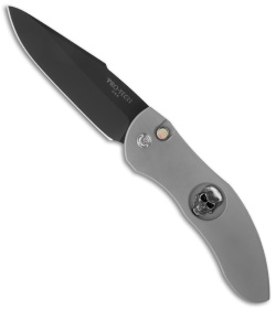 Protech Elishewitz Doru Skull Prototype Automatic Knife (3.5" Black Plain) 2063