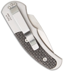 Protech Runt J4 Steel Custom Knife w/ Carbon Fiber (1.94" Satin Plain) 4454