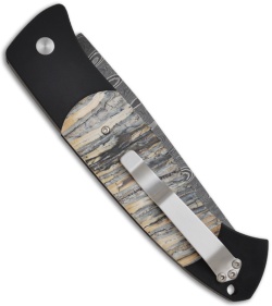 Protech Custom Brend 1 Automatic Knife w/ Mastodon Tooth (5" Damascus)