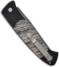 Protech Custom Brend 1 Automatic Knife Mastodon Tooth (4.75" Damascus)