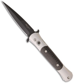 Protech Stainless Don Automatic Knife w/ Carbon Fiber (3.5" Black) 1712