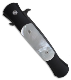 Protech The Don Damascus Custom Automatic Knife w/ Mother of Pearl Inlays