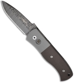 Emerson Protech Steel Custom CQC-7A Automatic Knife w/ Micarta (Damascus)