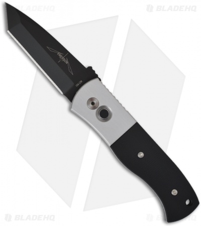 Emerson Protech Custom Steel CQC-7 Automatic Knife w/ G-10 (3.25" Black Plain)