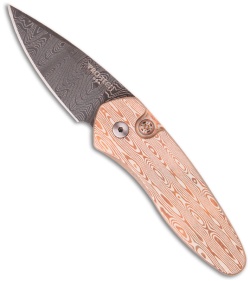 Protech Mokume Treasure Custom Sprint Automatic Knife (1.95" Damascus)