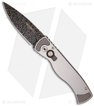 Protech Custom TR-2 Tactical Response Steel Automatic Knife (3" Damascus)