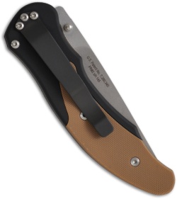 Protech Defiance D/A Automatic Knife w/ Coyote Brown G-10 (Stonewash PLN) 1803
