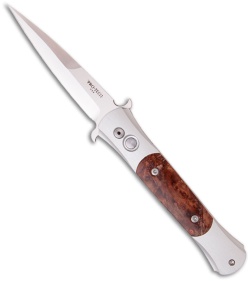 Protech The Don Automatic Knife w/ Maple Burl Wood (3.5" Satin Plain) 1708-Maple