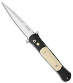 Protech The Don Automatic Knife Tuxedo w/ Ivory Micarta (3.5" Polished) 1751-MP